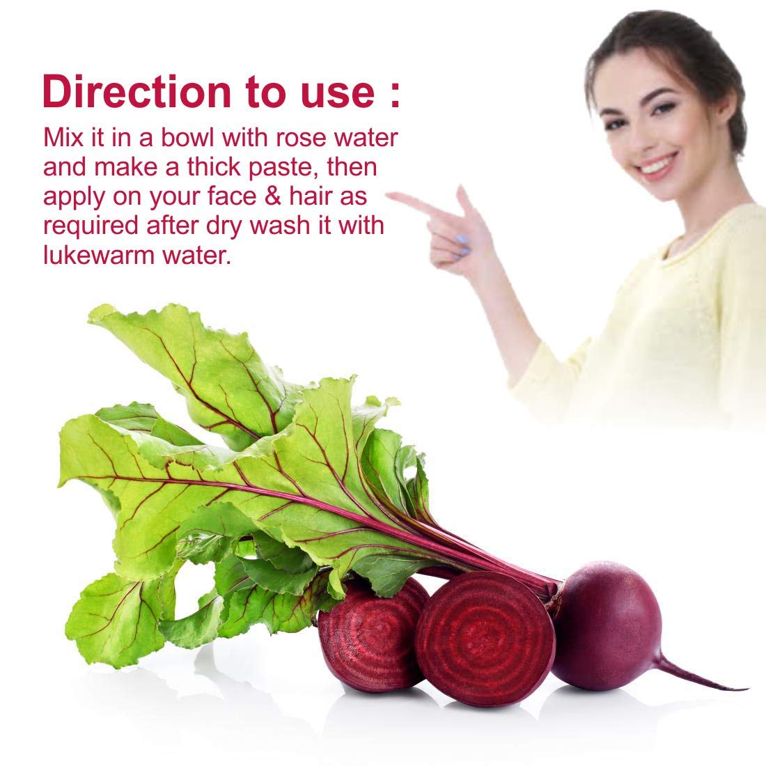 Beetroot Powder 100% Organic - 100gm