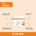 De-Tan Face Mask | Treats Pigmentation & Restores Natural Glow - 100gm