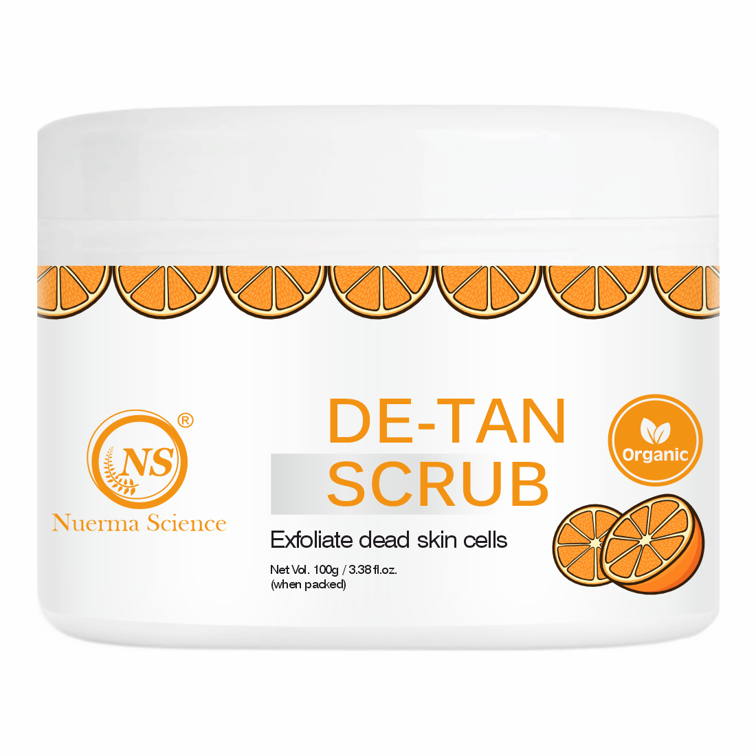 De-Tan Face Scrub | Removes Blackheads, Whiteheads & Controls Excess Oil - 100gm