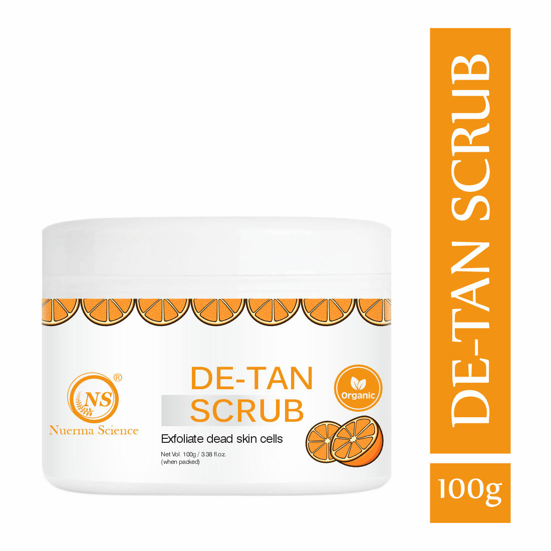 De-Tan Face Scrub | Removes Blackheads, Whiteheads & Controls Excess Oil - 100gm