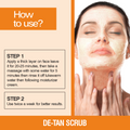 De-Tan Face Scrub | Removes Blackheads, Whiteheads & Controls Excess Oil - 100gm