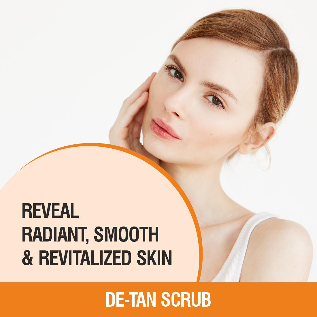 De-Tan Face Scrub | Removes Blackheads, Whiteheads & Controls Excess Oil - 100gm