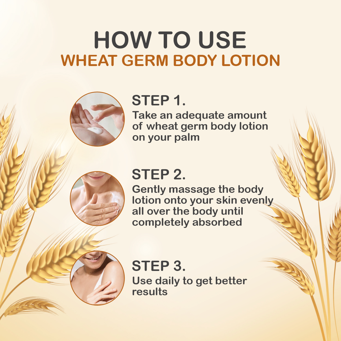Wheat Germ Body Lotion to Moisturize & Nourishes Skin - 200ml