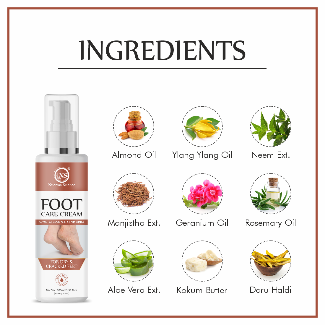 Foot Care Cream for Dry & Cracked Feet - 100ml