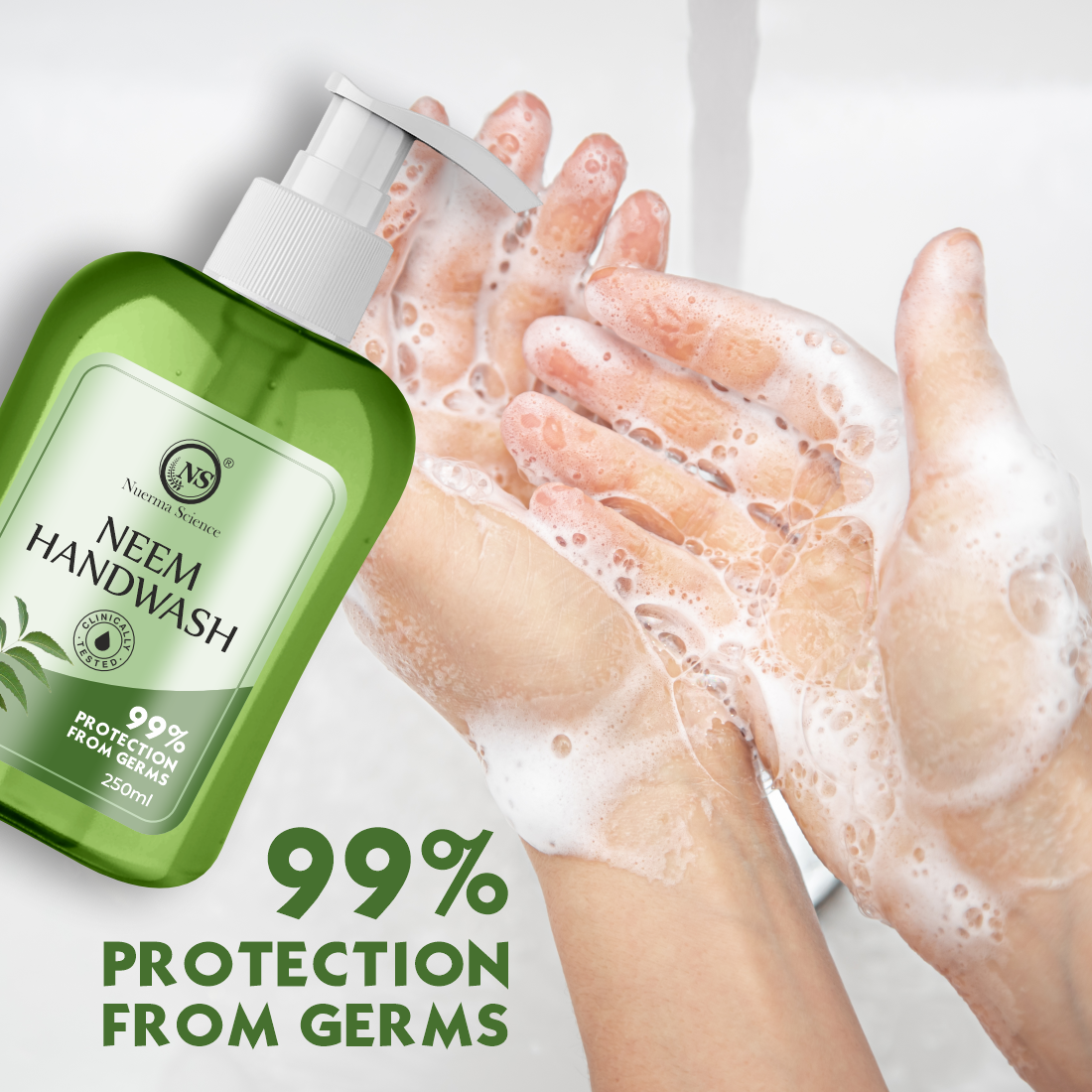 Neem Hand Wash | Reduces Redness & Irritation, Eliminates Germs & Dirt