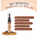 Under Eye Gel Roll-On with Vitamin C, E & Caffeine - Dark Circle Remover