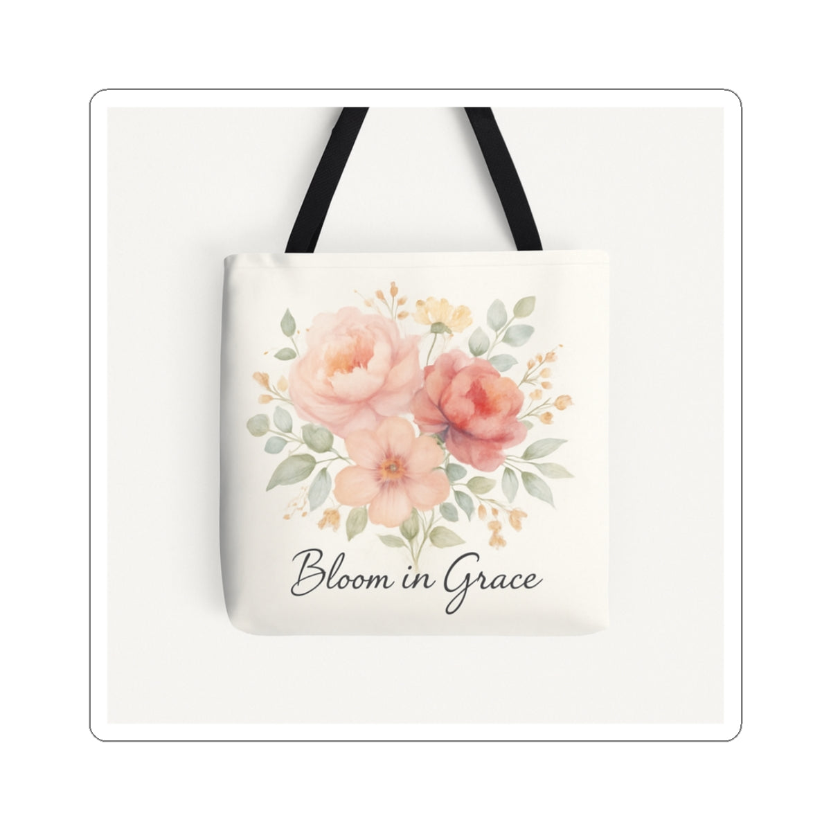 Bloom in Grace Floral Kiss-Cut Sticker