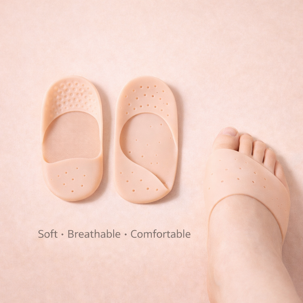 Silicone Full Length Anti Crack Foot Protector Moisturizing Socks for Foot-Care and Heel Cracks for Men and Women