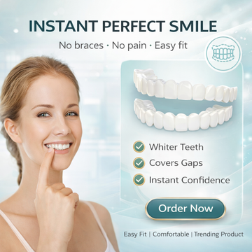 Instant and Confident on Smile Fit Flex Cosmetic Teeth Denture Teeth