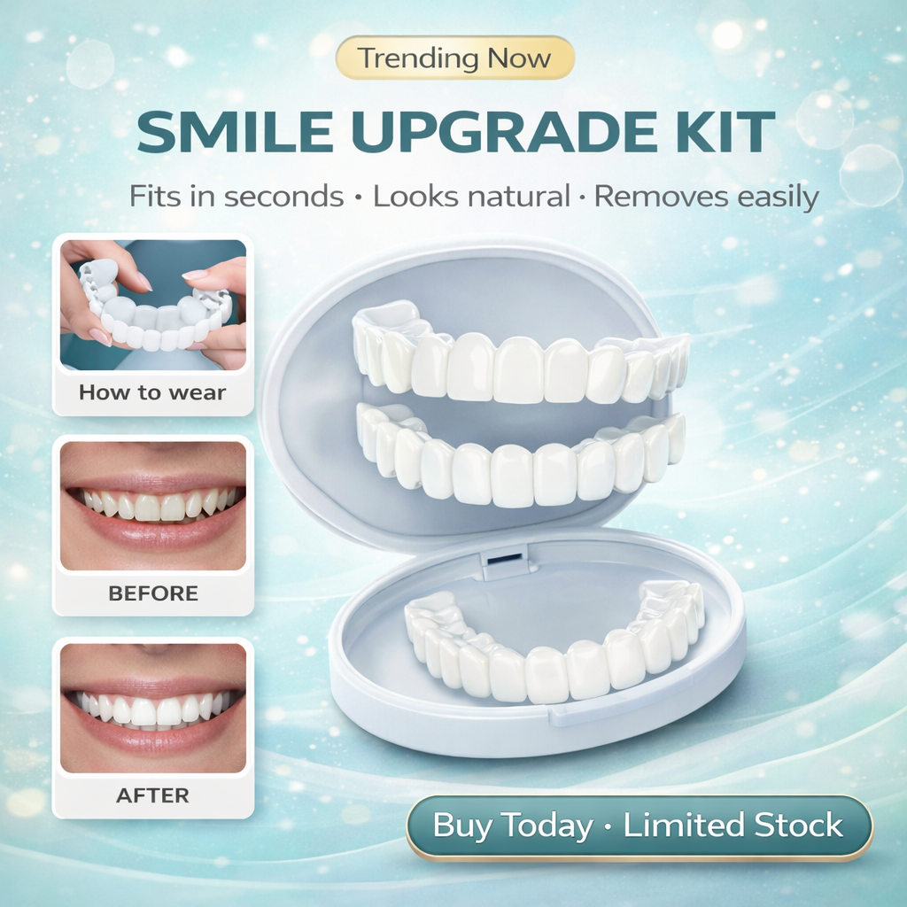 Instant and Confident on Smile Fit Flex Cosmetic Teeth Denture Teeth