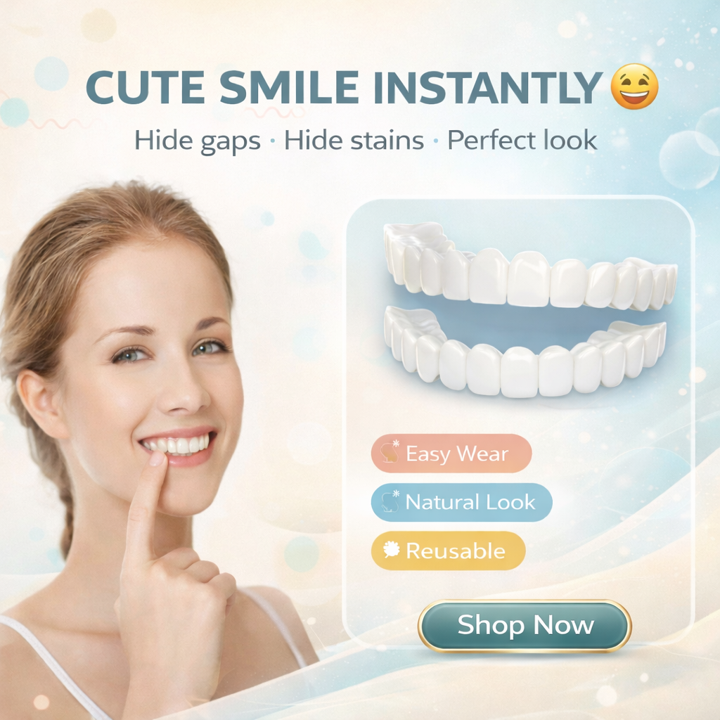 Instant and Confident on Smile Fit Flex Cosmetic Teeth Denture Teeth
