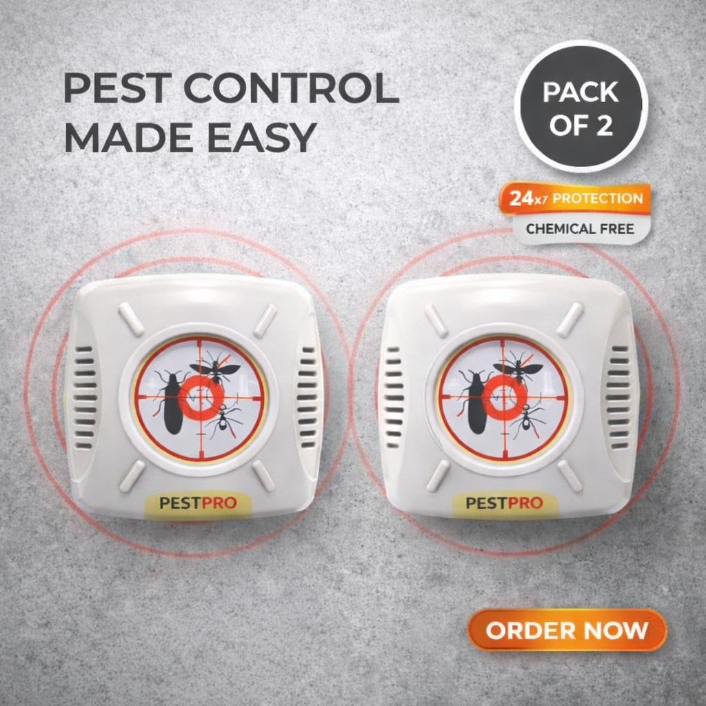 Ultrasonic Repellent Machine (Pack of 2)