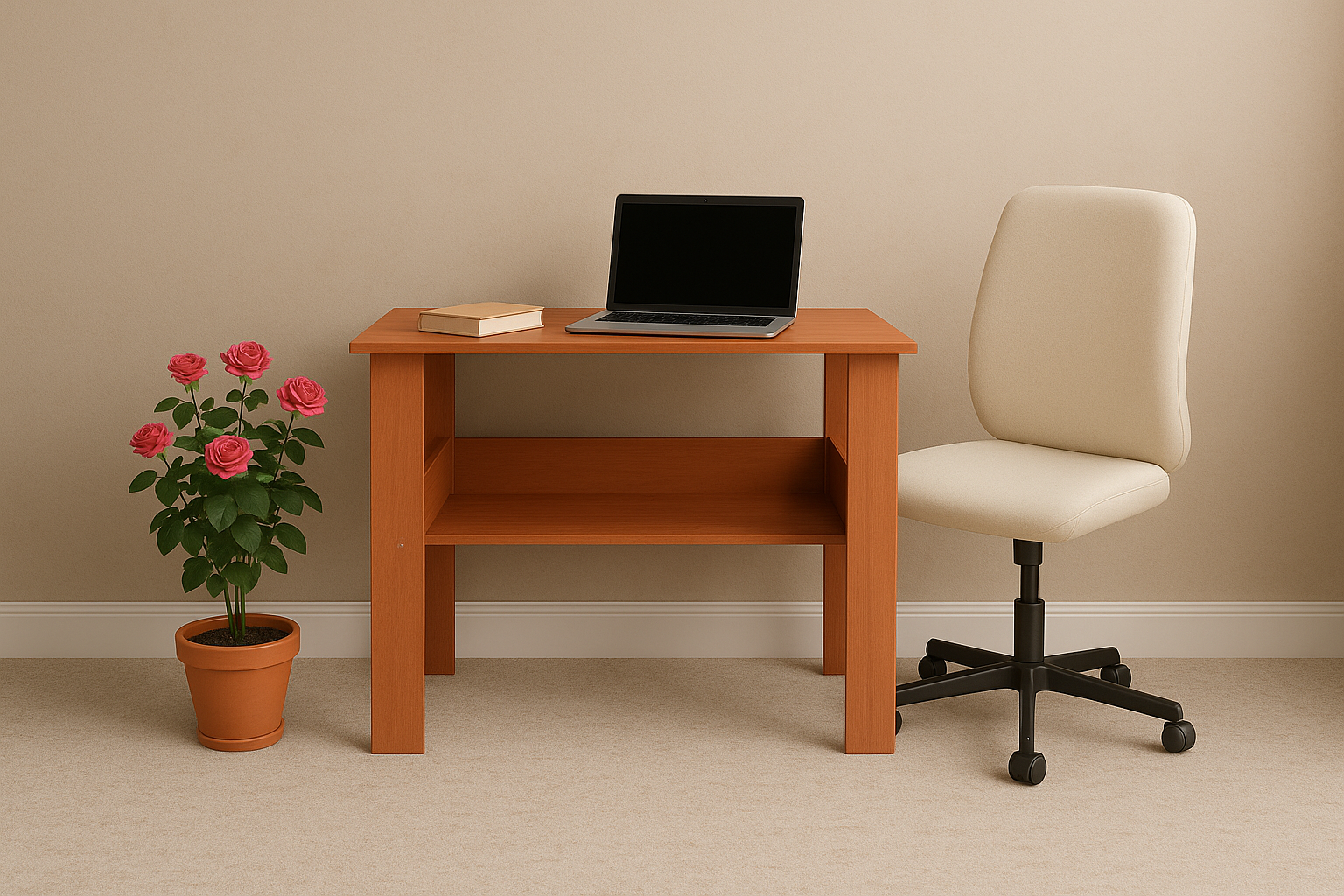 Classic AmberWood Utility Table by Wisdom Creators
