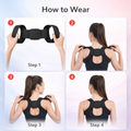 Shoulder & Back Straightener Elastic koiSpine Support Posture Corrector Belt