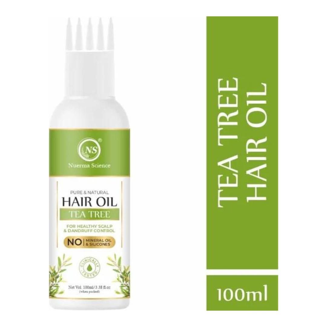 Tea Tree Hair Oil for Healthy Scalp & Dandruff Control
