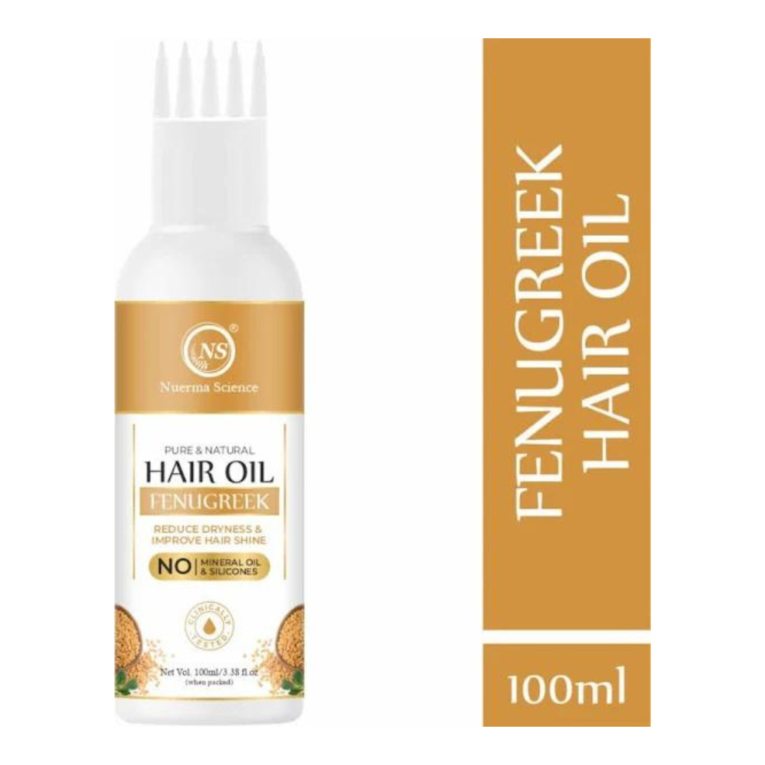 Fenugreek Hair Oil to Reduce Dryness & Improve Hair Shine
