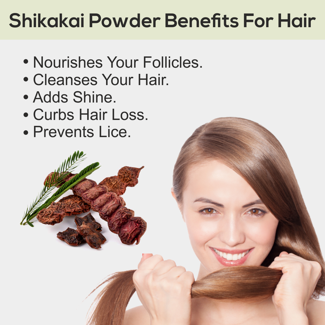 Shikakai Powder For Skin & Complete Hair Care - 100mg