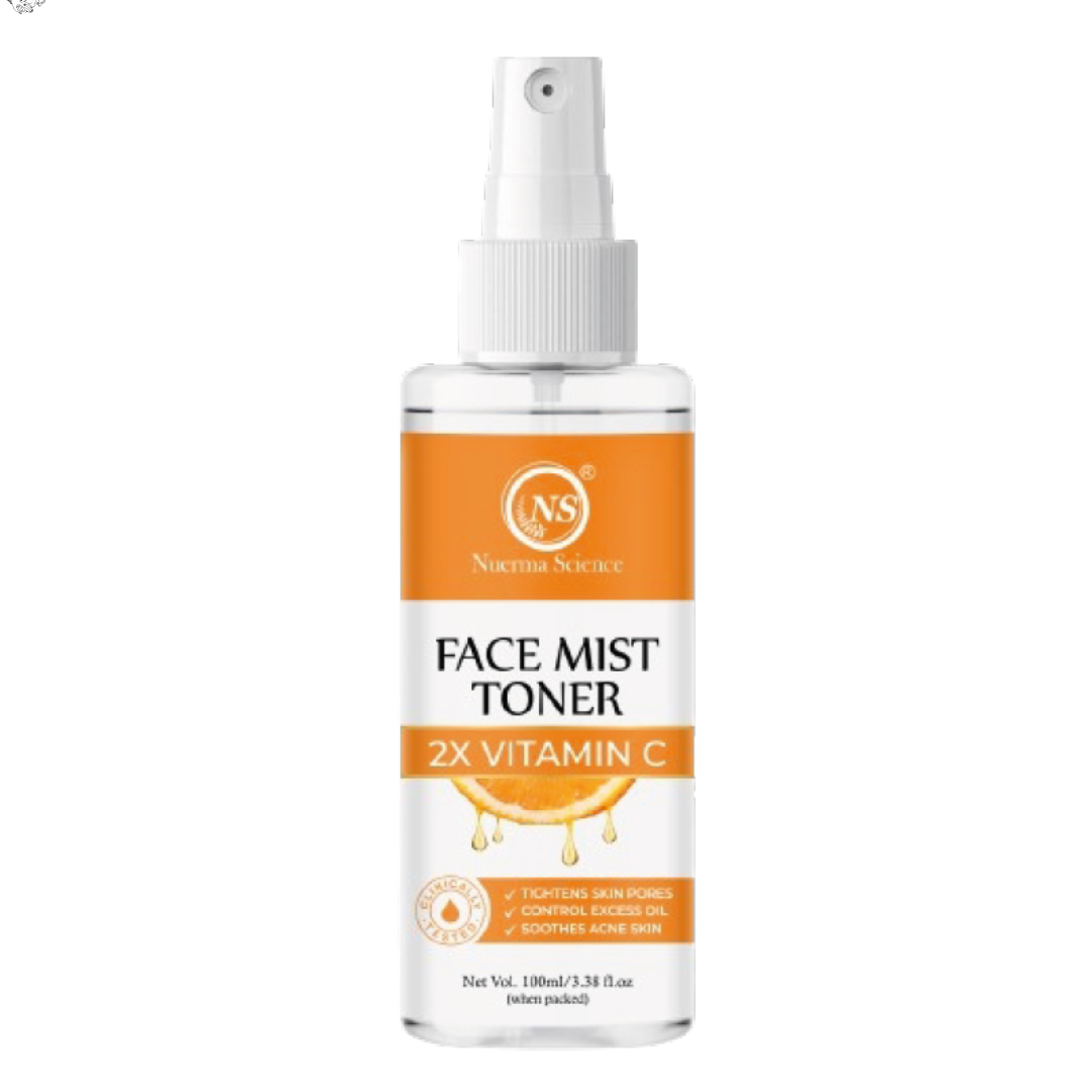 2X Vitamin C Face Mist Toner to Reduce Dark Spots & Hyperpigmentation - 100ml