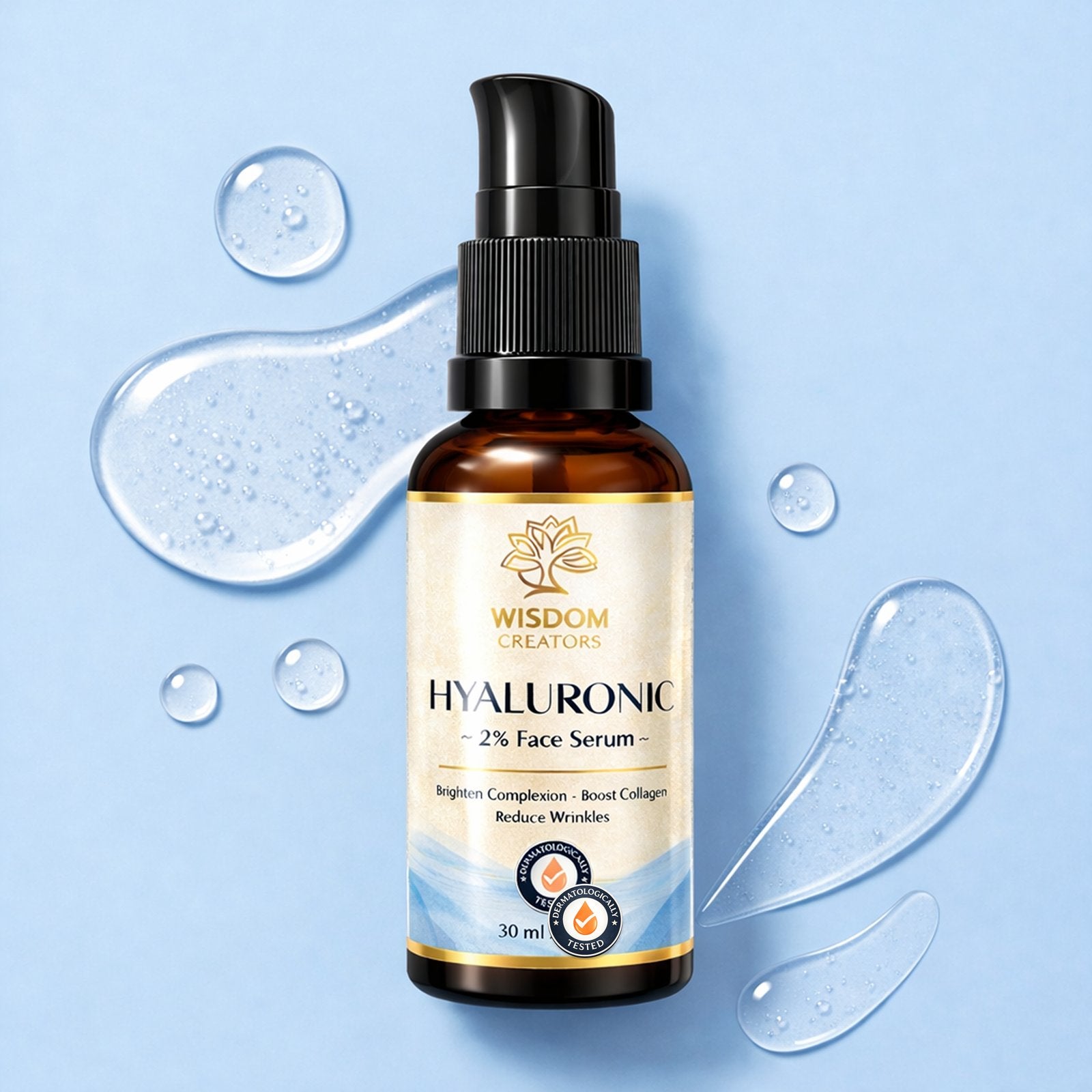 Hyaluronic Acid Face Serum with Vitamin C & E — Deep Hydration & Anti-Aging (30ml)
