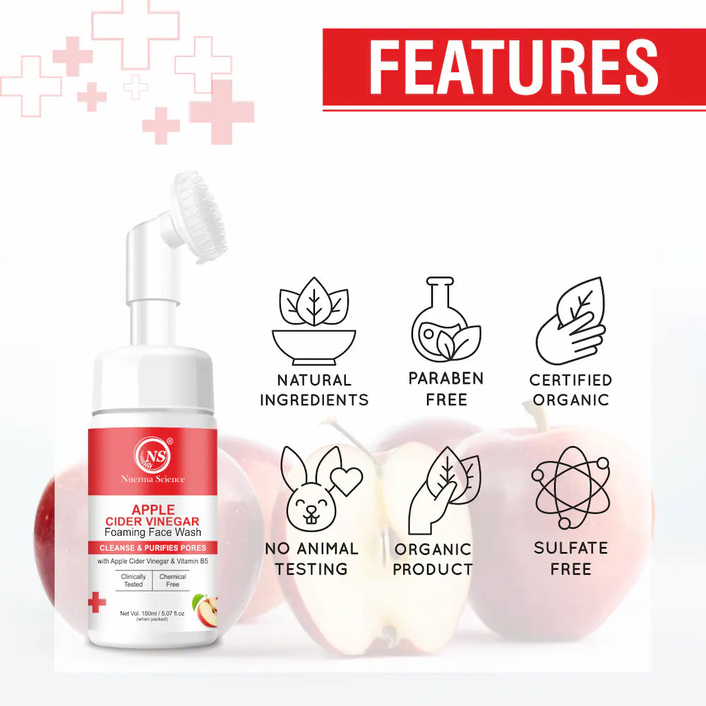 Apple Cider Vinegar Foaming Face Wash - 150ml