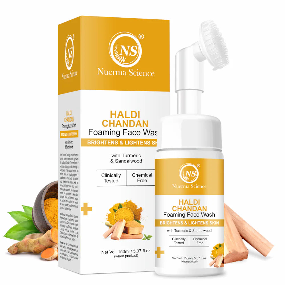 Haldi Chandan Foaming Face Wash | Improve Skin Texture & Reduces Acne - 150ml