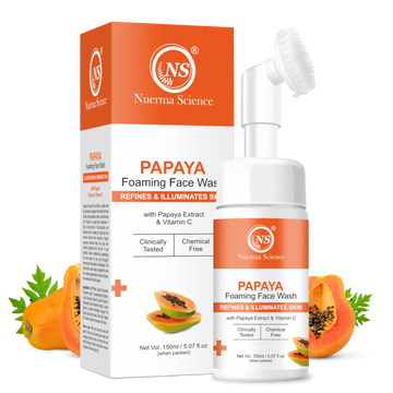 Papaya Foaming Face Wash | Brightens Skin Tone & Clears Blemishes - 150ml
