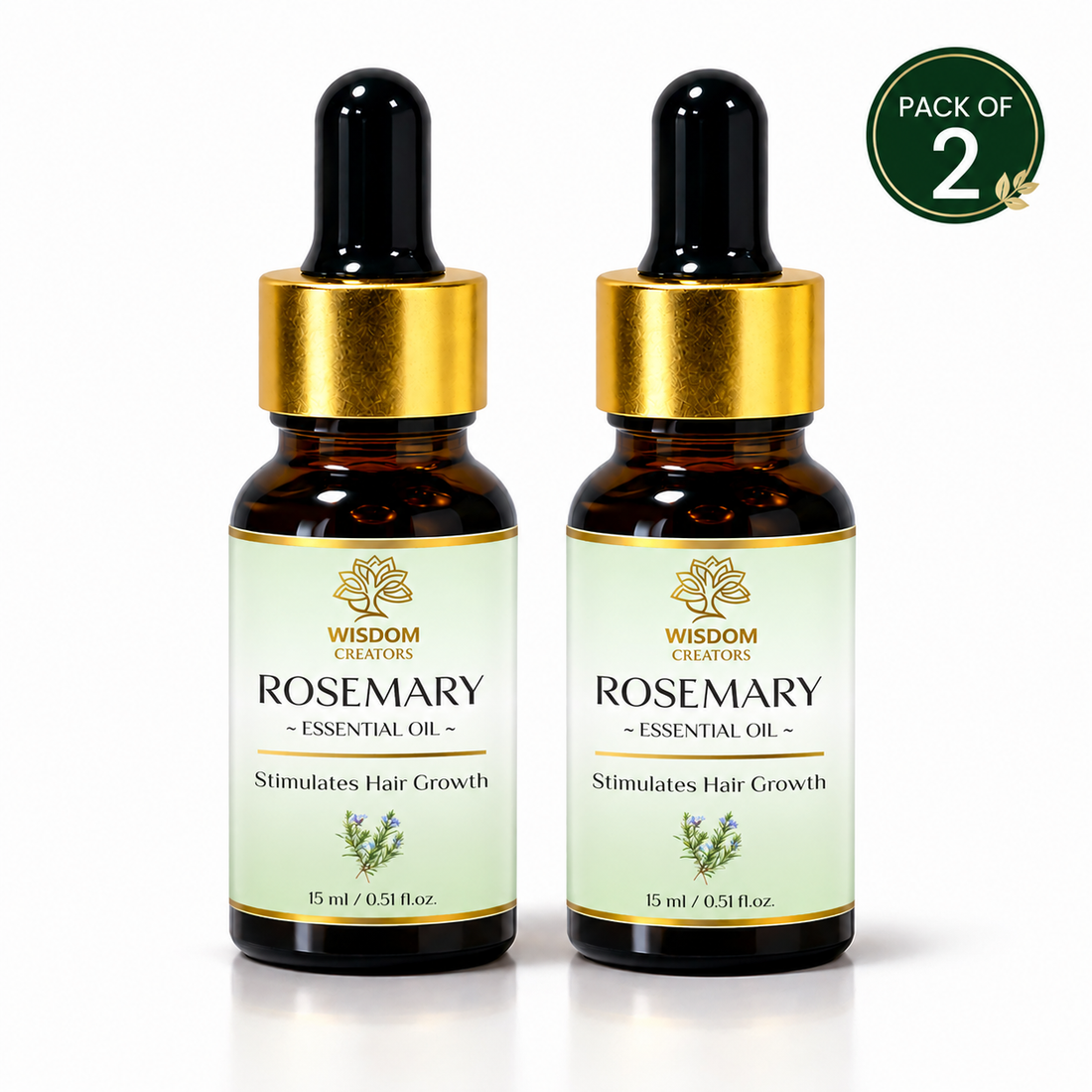 Rosemary Essential Oil Pack of 2 (2 x 15ml) — Wisdom Creators