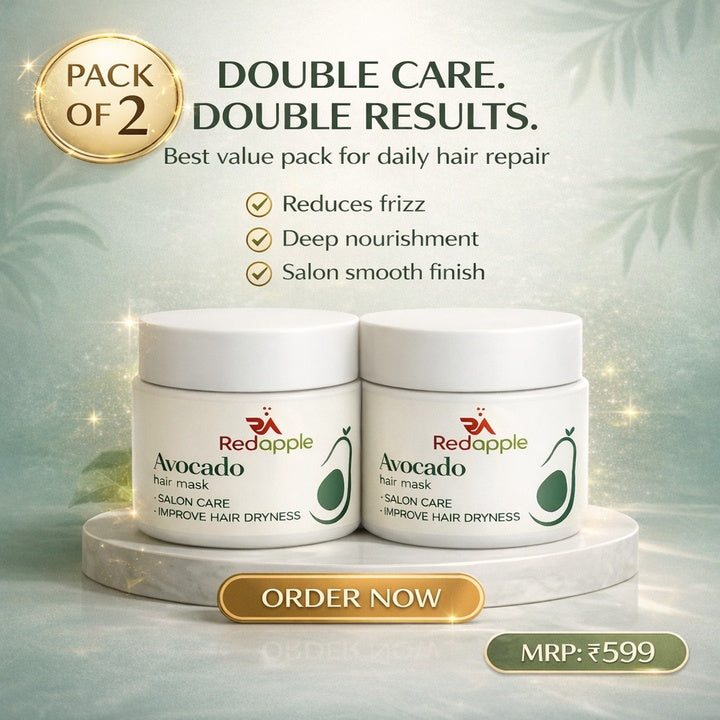 Avocado Hair Mask - Deep Nourishment & Repair (Pack of 2)