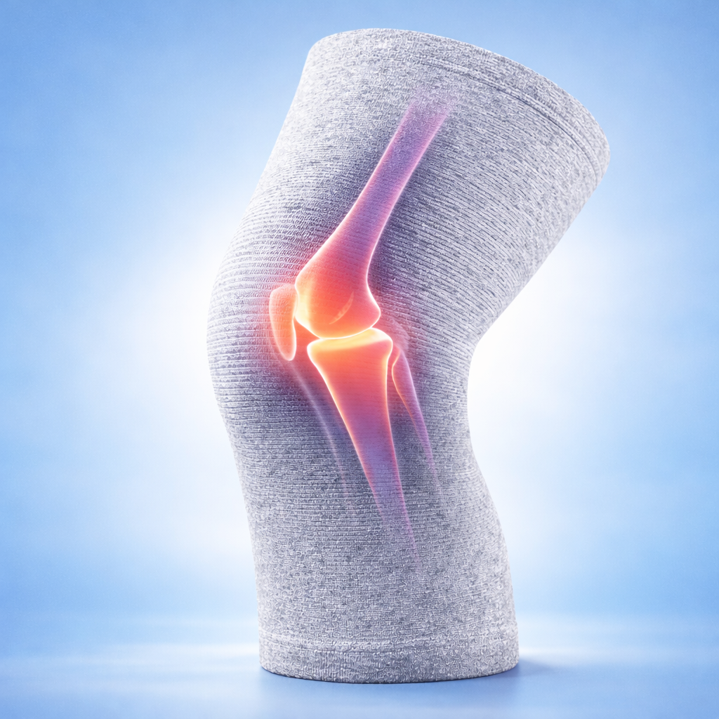 Unisex Bamboo Charcoal Elastic Warm Knee Sleeves