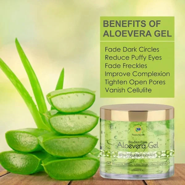 Bio Skin Care Aloe Vera Gel with Cucumber Extract - 100gm
