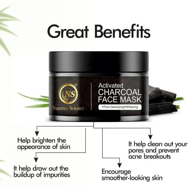 Charcoal Face Mask | Deep Cleanse and Exfoliates - 100gm