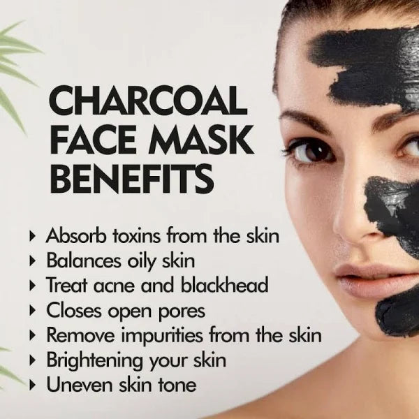 Charcoal Face Mask | Deep Cleanse and Exfoliates - 100gm