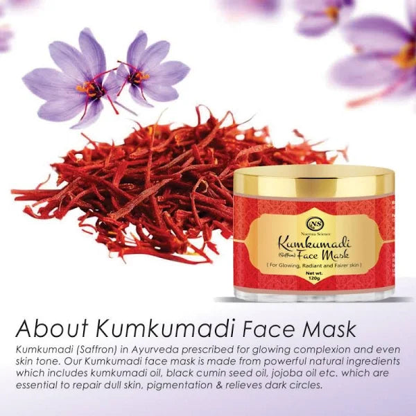 Kumkumadi (Saffron) Face Mask for Glowing, Radiant & Fairer Skin - 100gm