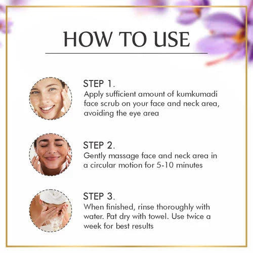 Kumkumadi Face Scrub for Detoxifying Skin - 100gm