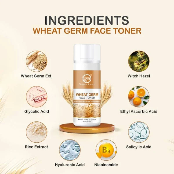Wheatgerm Face Toner For Pore Tightening, Smooth & Radiant Skin- 100ml