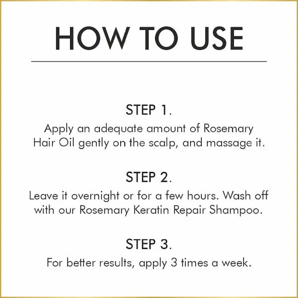 Rosemary Hair Oil for Stronger Longer & Thicker Hair