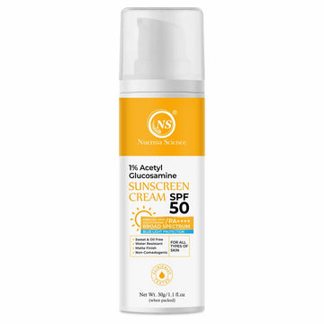 Sunscreen Cream SPF 50 PA++++ with Multivitamins — Broad Spectrum UV & Blue Light Protection (30g)