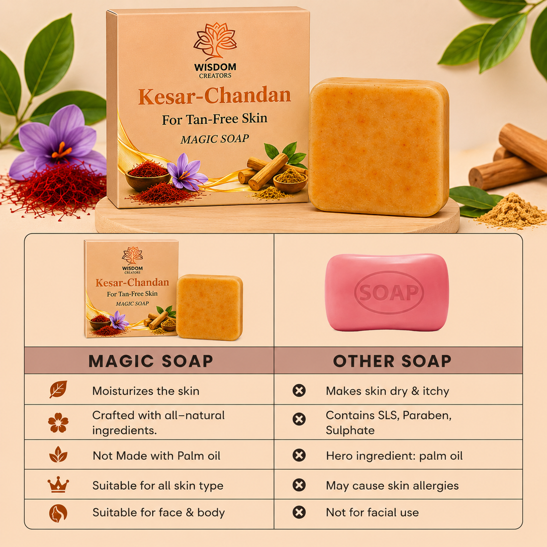 Ghar Soap - Traditional Indian Cleansing Bar