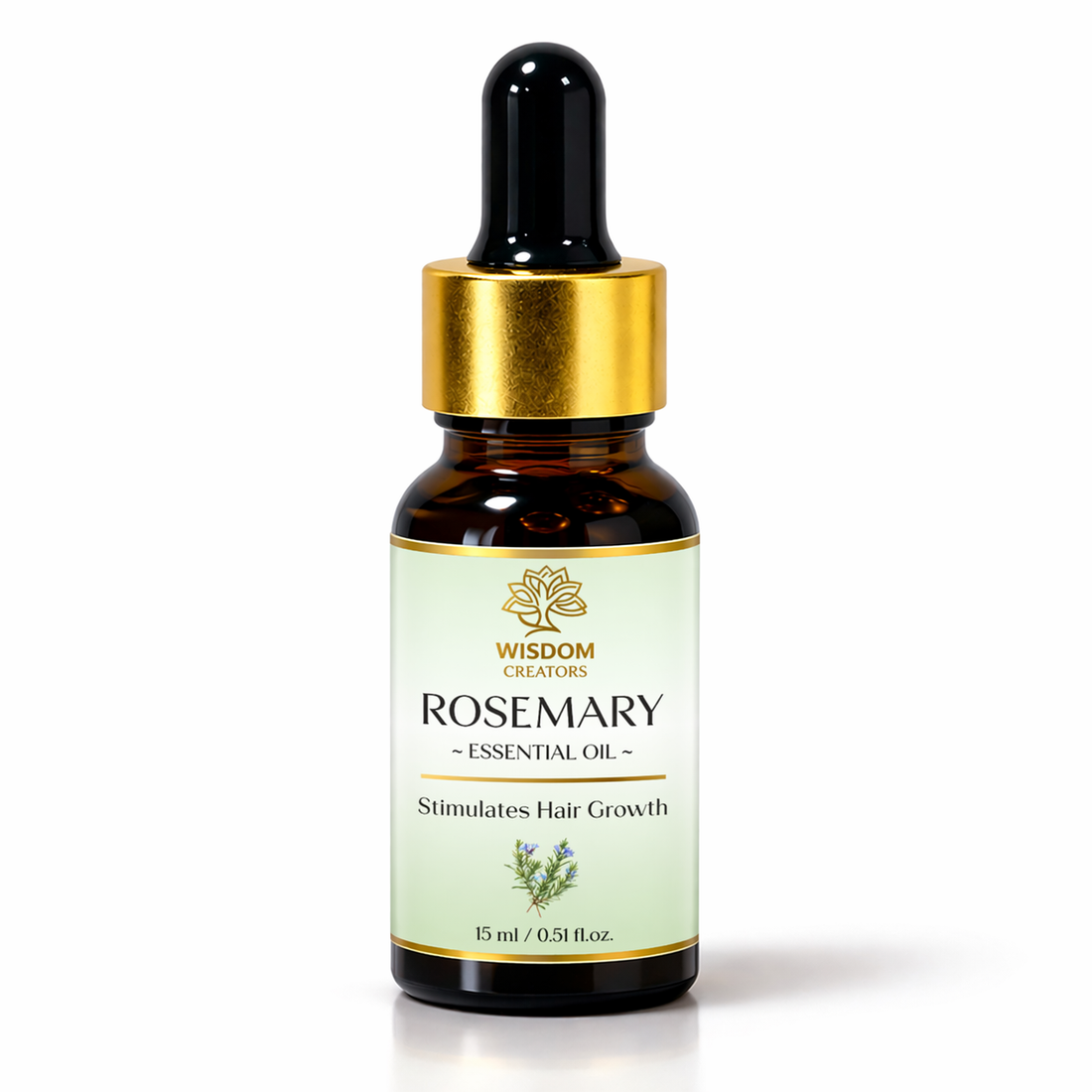 Wisdom Creators Rosemary Essential Oil 15ml for hair growth