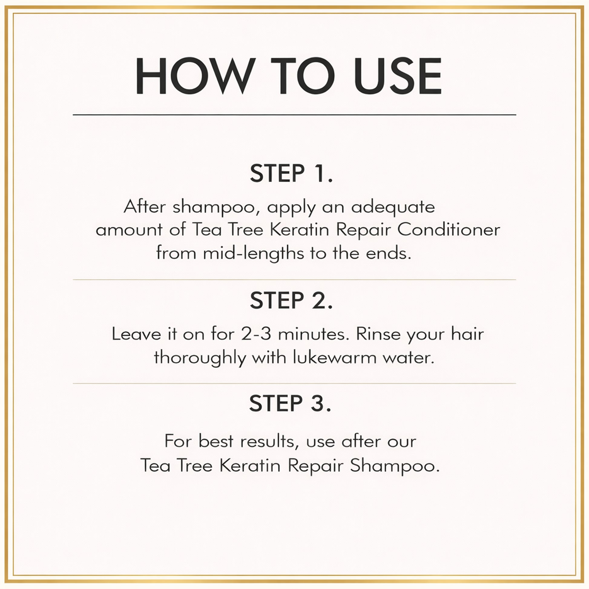 Tea Tree Conditioner 350ml - Keratin Repair & Frizz Control