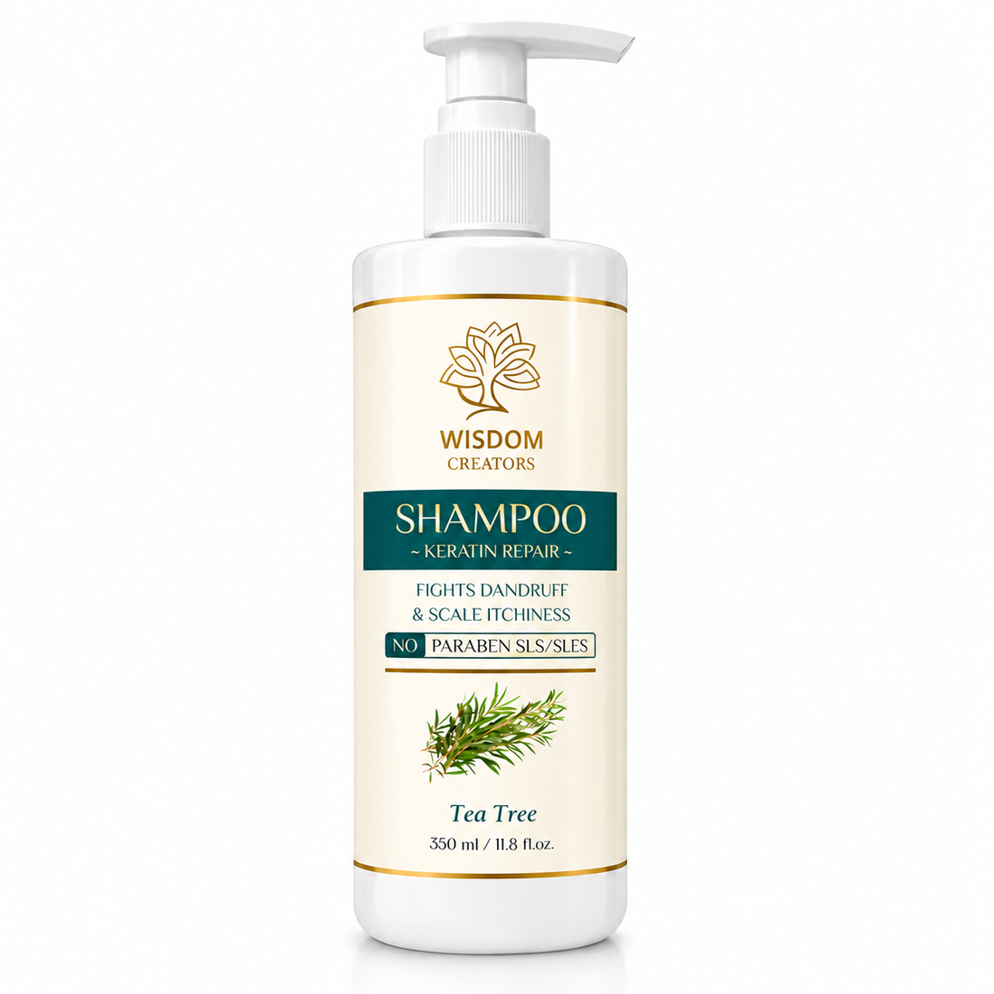 Wisdom Creators Keratin Repair Tea Tree Shampoo 350ml