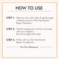 Keratin Repair Tea Tree Shampoo for Shine, Soft & Frizz-Free Hair Damage Repair - 350ml